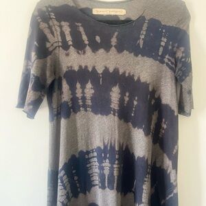 Raquel Allegra Charcoal and Navy Maxi Dress